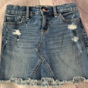 Abercrombie Kids Girls' Mid Rise Denim Skirt